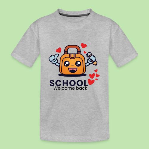 first day of school outfit- school Welcome back - Kid's Premium Organic T-Shirt