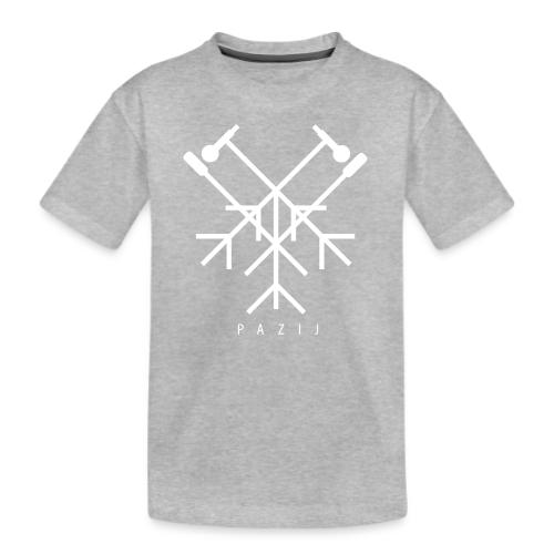 Pazij White Logo - Kid's Premium Organic T-Shirt