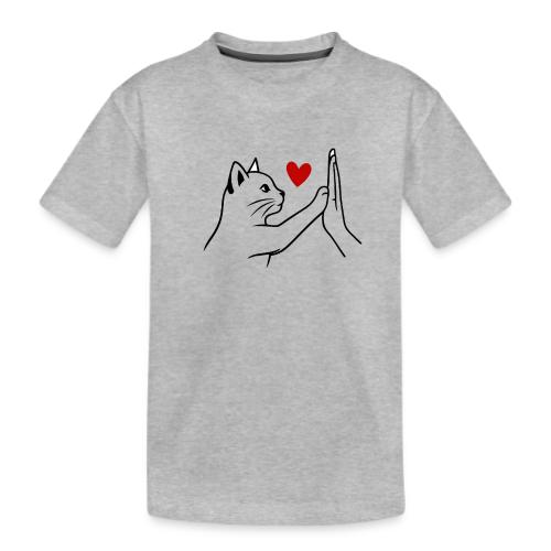 Cat Lover High-Five T-Shirt - Kid's Premium Organic T-Shirt