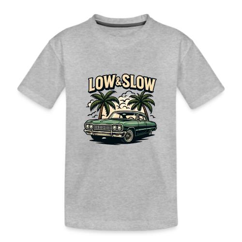 Classic Lowrider Car | Low & Slow Retro T-Shirt - Kid's Premium Organic T-Shirt