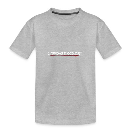 C.Strong Bloodline Logo (White) - Kid's Premium Organic T-Shirt