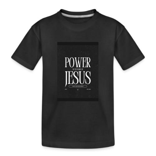Jesus Power: Conquer Fearlessly - Kid's Premium Organic T-Shirt