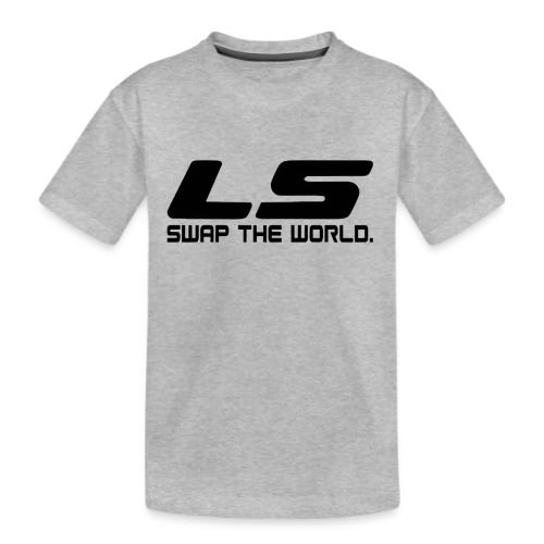 LS Swap The WORLD (Back and Front) - Kid's Premium Organic T-Shirt