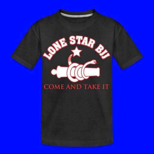 LONE STAR BRAZILIAN JIU-JITSU - Red and white - Kid's Premium Organic T-Shirt