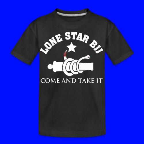 Lone Star BJJ - Come and Take It - White and Red - Kid's Premium Organic T-Shirt