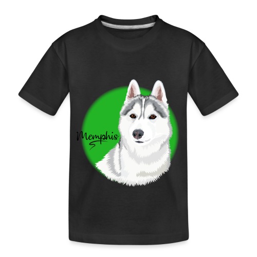 Memphis the Husky from Gone to the Snow Dogs - Kid's Premium Organic T-Shirt