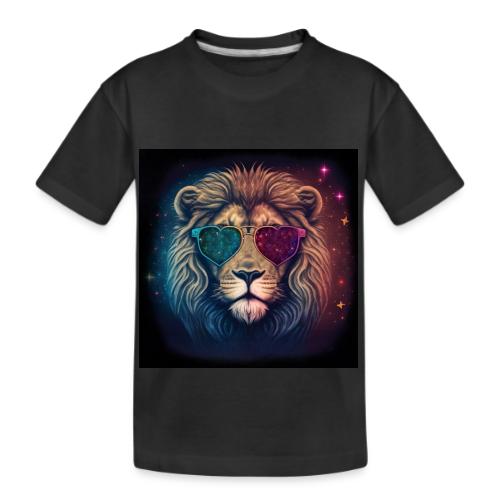 Jesus Lion of Judah wearing love glasses - Kid's Premium Organic T-Shirt
