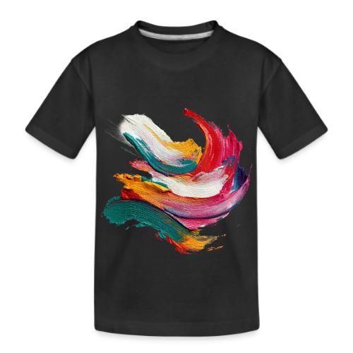 Colorful brushstrokes - Kid's Premium Organic T-Shirt