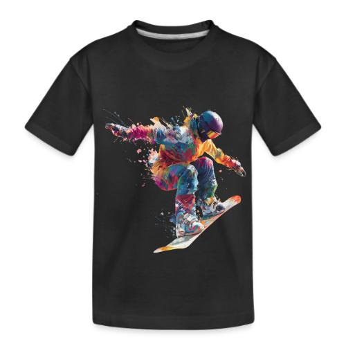 Snowboarding: Frozen Flight - Kid's Premium Organic T-Shirt