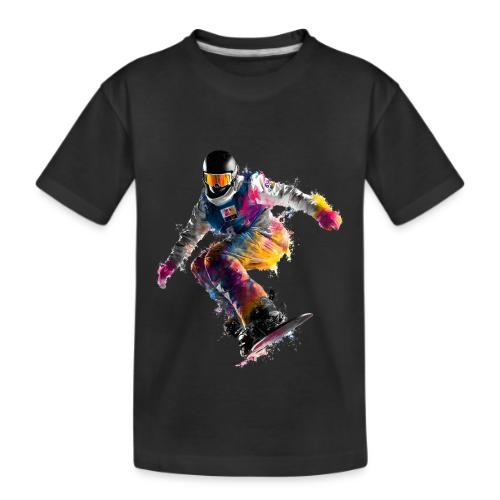 Snowboarding: Frozen Palette - Kid's Premium Organic T-Shirt