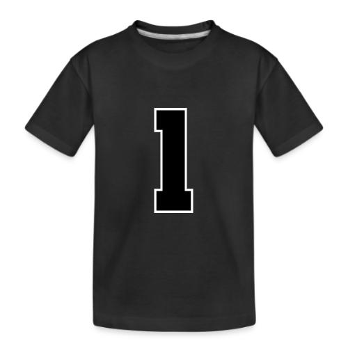 Varsity Number 1 Athletic Style - Kid's Premium Organic T-Shirt