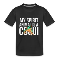 My Spirit Animal is a Coqui Boricua Puerto Rico - Kid’s Premium Organic T-Shirt