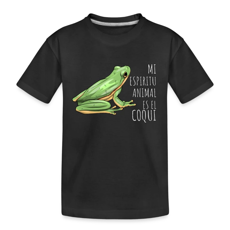 Mi Espiritu Animal es el Coqui Boricua Puerto Rico - Kid’s Premium Organic T-Shirt