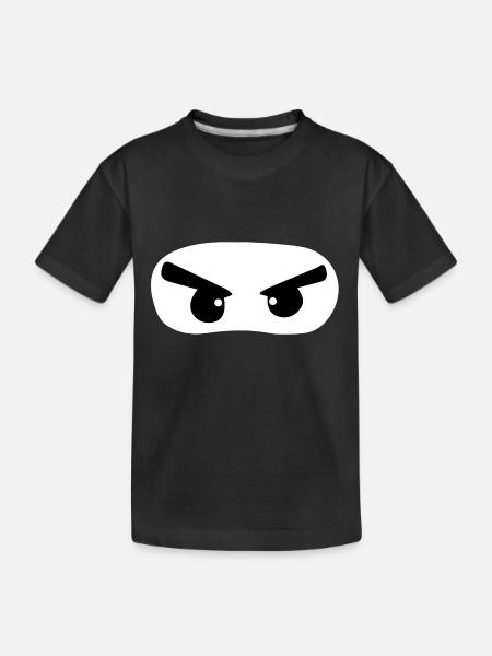 ninja - Kid's Premium Organic T-Shirt - black - Front