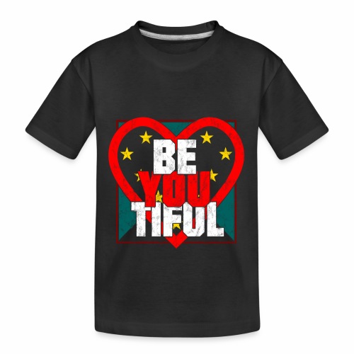 Beautiful BeYouTiful Heart Self Love Gift Ideas - Kid's Premium Organic T-Shirt