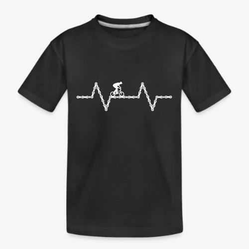 bmx bike heartbeat - Kid's Premium Organic T-Shirt