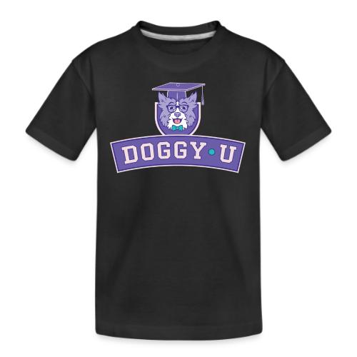 Doggy•U Purple Stack Logo - Kid's Premium Organic T-Shirt