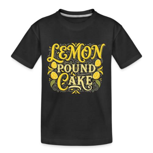 Lemon Pound Cake Vintage Flourish - Kid's Premium Organic T-Shirt