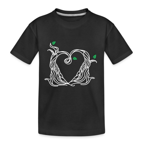 Tree Love Best Friends Heart White - Kid's Premium Organic T-Shirt