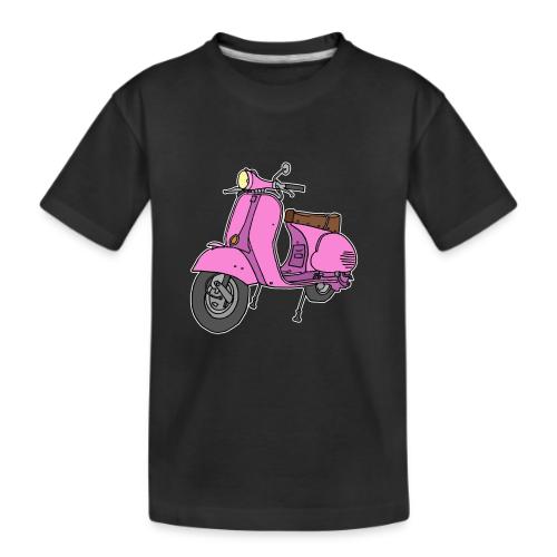 Pink motor scooter - Kid's Premium Organic T-Shirt