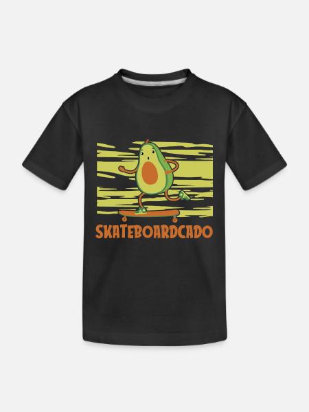 Skateboard Skateboarder Skateboarding Skater - Kid's Premium Organic T-Shirt - black - Front