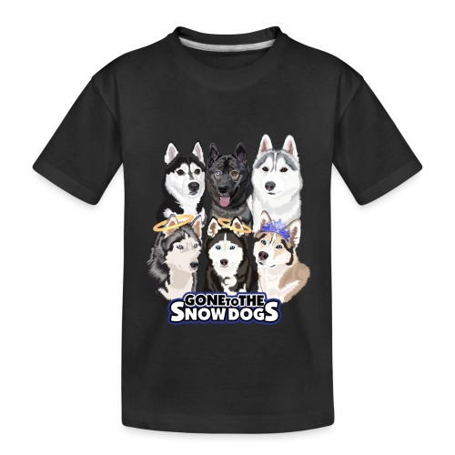 The Gone to the Snow Dogs Husky Pack - Kid's Premium Organic T-Shirt