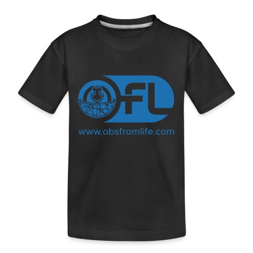 Observations from Life Logo with Web Address - Kid's Premium Organic T-Shirt