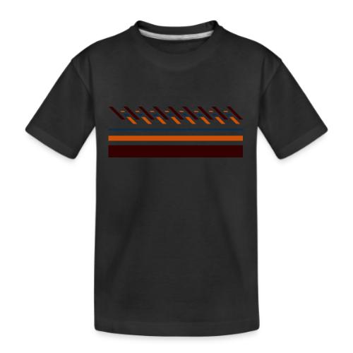 Cute, colorful striped designs for the seasons - Kid's Premium Organic T-Shirt