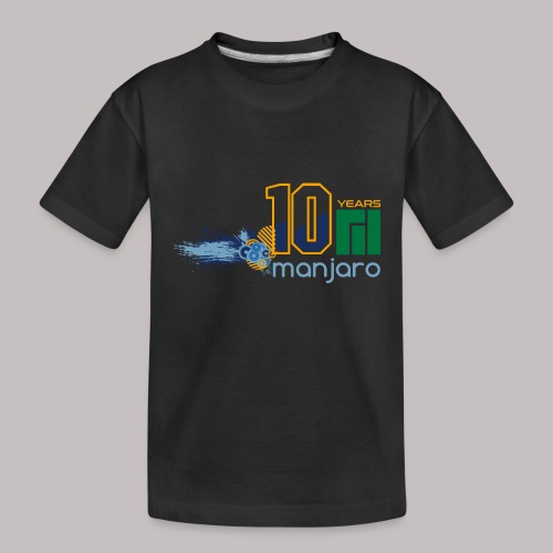 Manjaro 10 years splash colors - Kid's Premium Organic T-Shirt