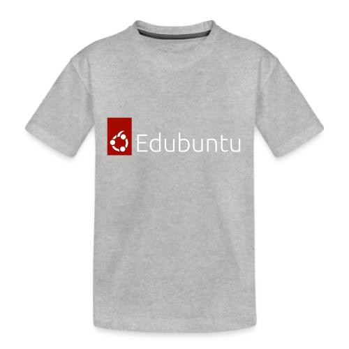 Edubuntu Logo 2023 - White - Kid's Premium Organic T-Shirt