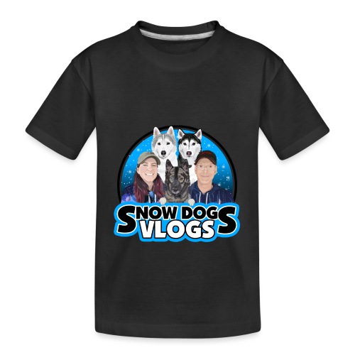 Snow Dogs Vlogs Family Logo - Kid's Premium Organic T-Shirt