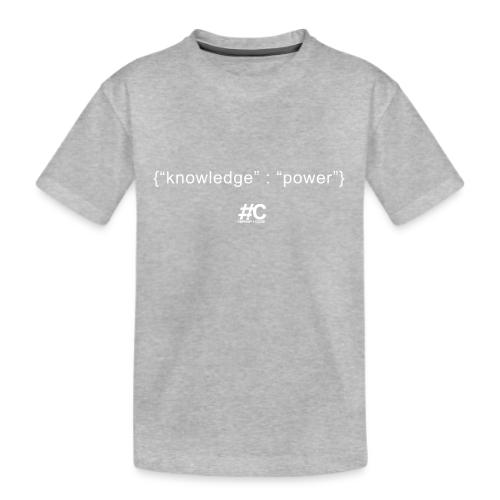 knowledge is the key - Kid's Premium Organic T-Shirt