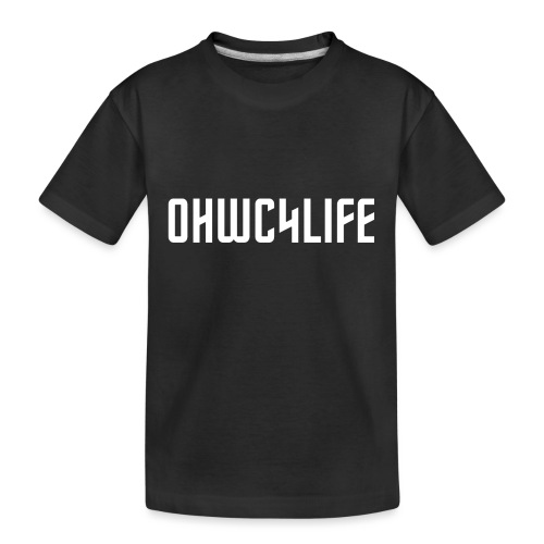 OHWC4LIFE text WH-NO-BG - Kid's Premium Organic T-Shirt