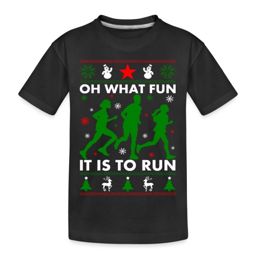 Ugly Christmas Runner - Kid's Premium Organic T-Shirt