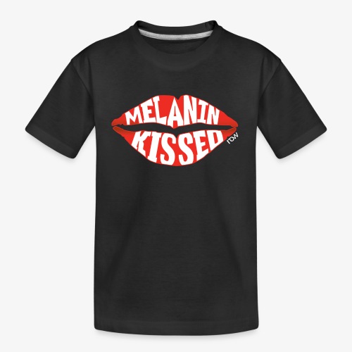 Melanin Kissed Tee by runonwords (r.o.w.) - Kid's Premium Organic T-Shirt