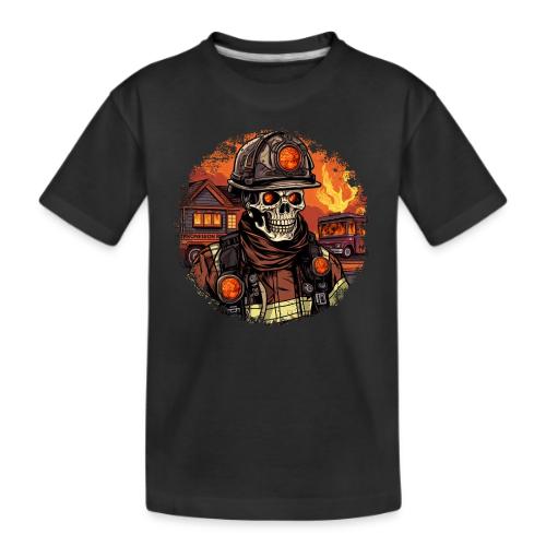 Skeletons Firefighter / fireman skeleton - Kid's Premium Organic T-Shirt