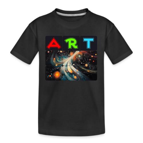 Swirls of Colorful Art - Kid's Premium Organic T-Shirt