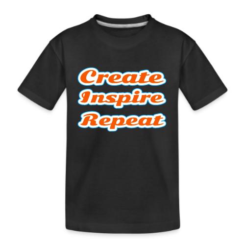 Create, Inspire, Repeat — Artist Life Script - Kid's Premium Organic T-Shirt
