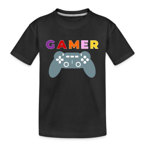 Colorful Gamer Controller Graphic - Kid's Premium Organic T-Shirt