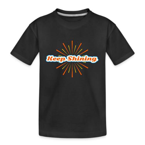 Keep Shining: Radiant Energy Design - Kid's Premium Organic T-Shirt
