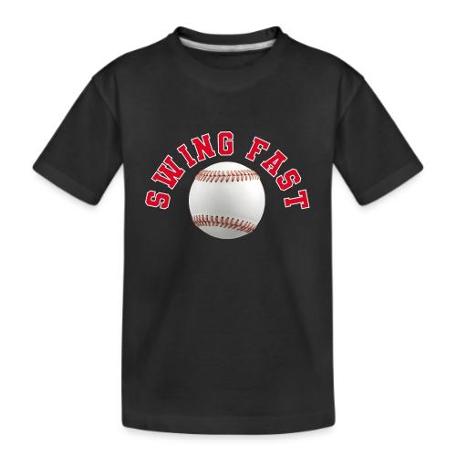 Baseball: Swing Fast Energy - Kid's Premium Organic T-Shirt