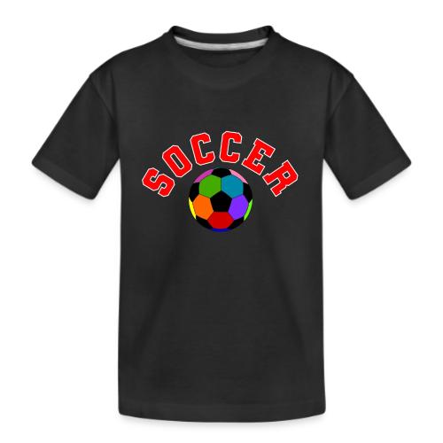 Soccer: Colorful Kick - Kid's Premium Organic T-Shirt
