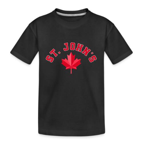 St. John's with maple leaf - Kid's Premium Organic T-Shirt