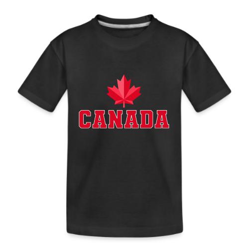 Canada with a maple leaf - Kid's Premium Organic T-Shirt