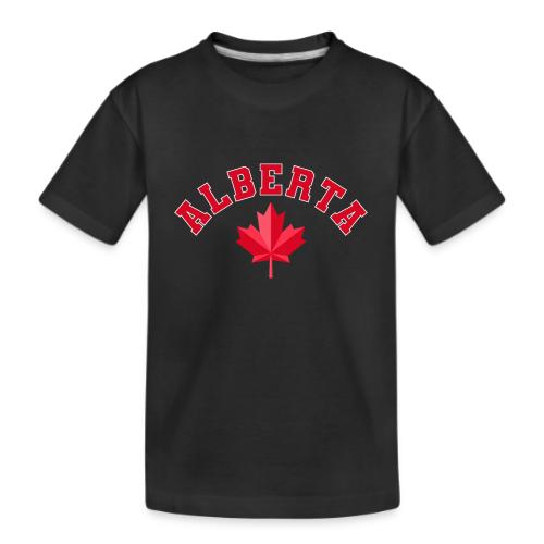 Alberta with maple leaf - Kid's Premium Organic T-Shirt