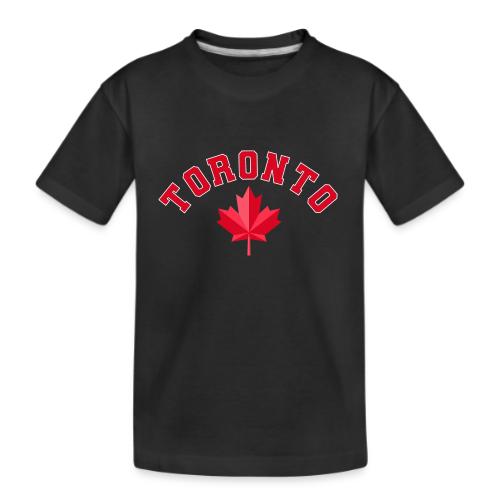 Toronto with maple leaf - Kid's Premium Organic T-Shirt
