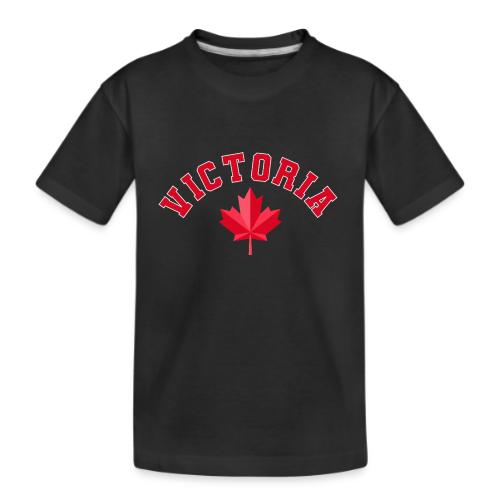 Victoria with maple leaf - Kid's Premium Organic T-Shirt