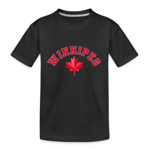 Winnipeg with maple leaf - Kid's Premium Organic T-Shirt