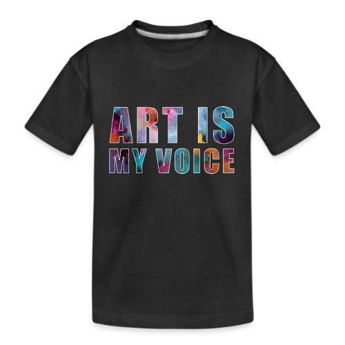 Art Is My Voice - Kid's Premium Organic T-Shirt