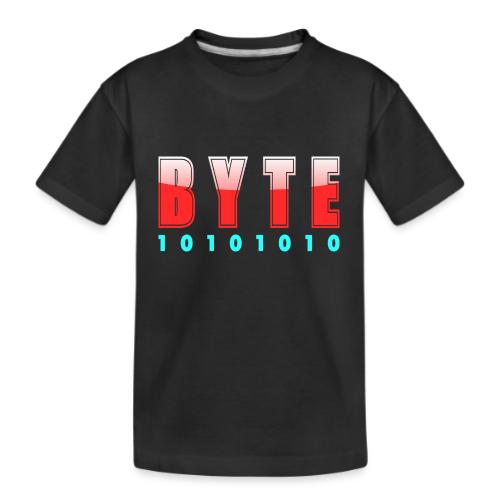 BYTE Binary Code Design - Kid's Premium Organic T-Shirt